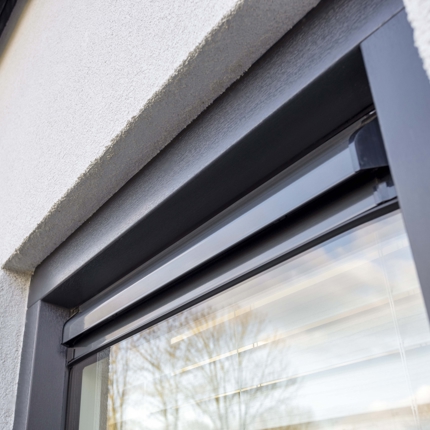 Antraciet kunststof kozijn