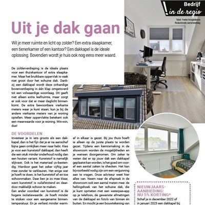 Een dakkapel: dé oplossing voor meer woonruimte