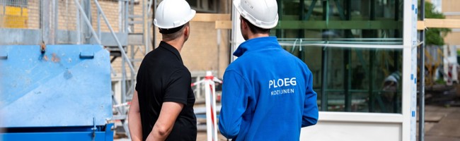 Voorbeglazen en prefab montage