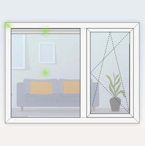 Vast Glas Draaikiepraam 200 X 150